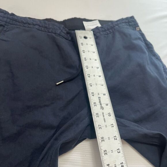 Hiltl HTL Navy Blue Linen Pants Size 52 Euro 36 US - Picture 3 of 9